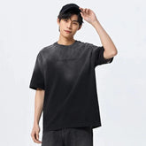 "YOU ARE WHAT" Letter Printed Oversized T-Shirt